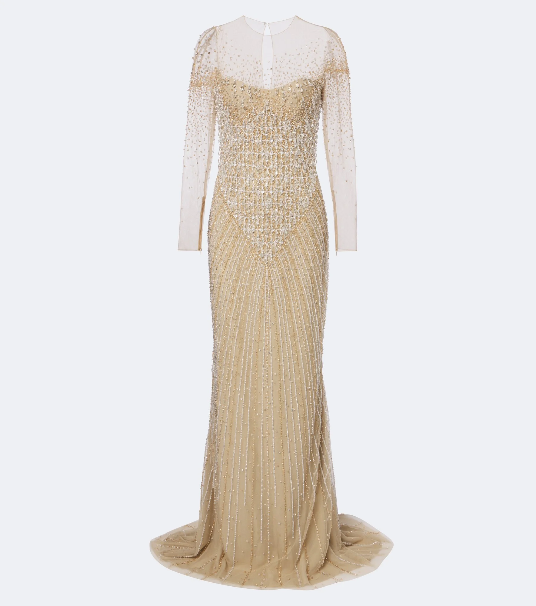 Embellished tulle gown - 1