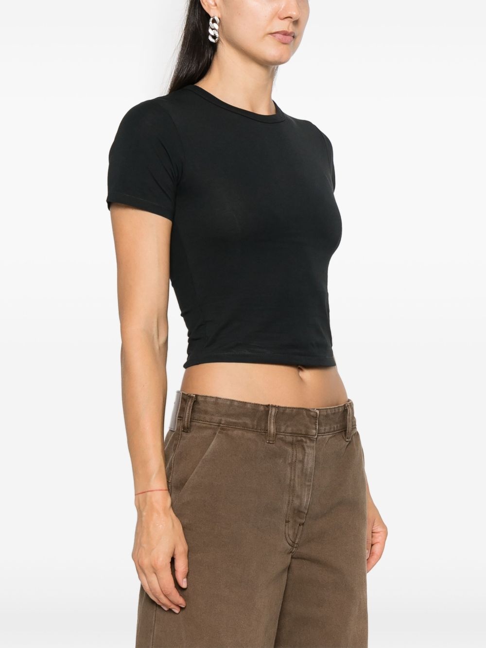 jersey cropped T-shirt - 3