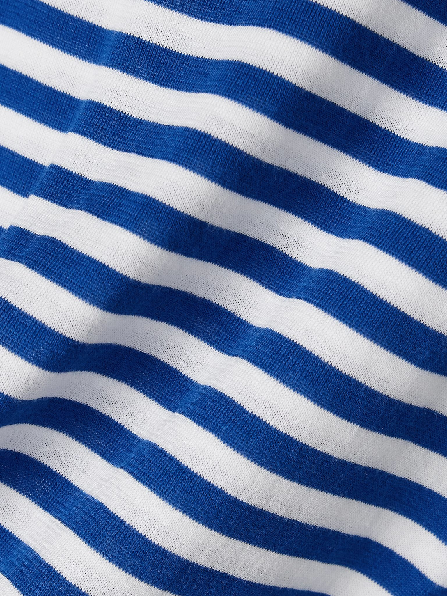 Alex striped cotton top Navy - 5