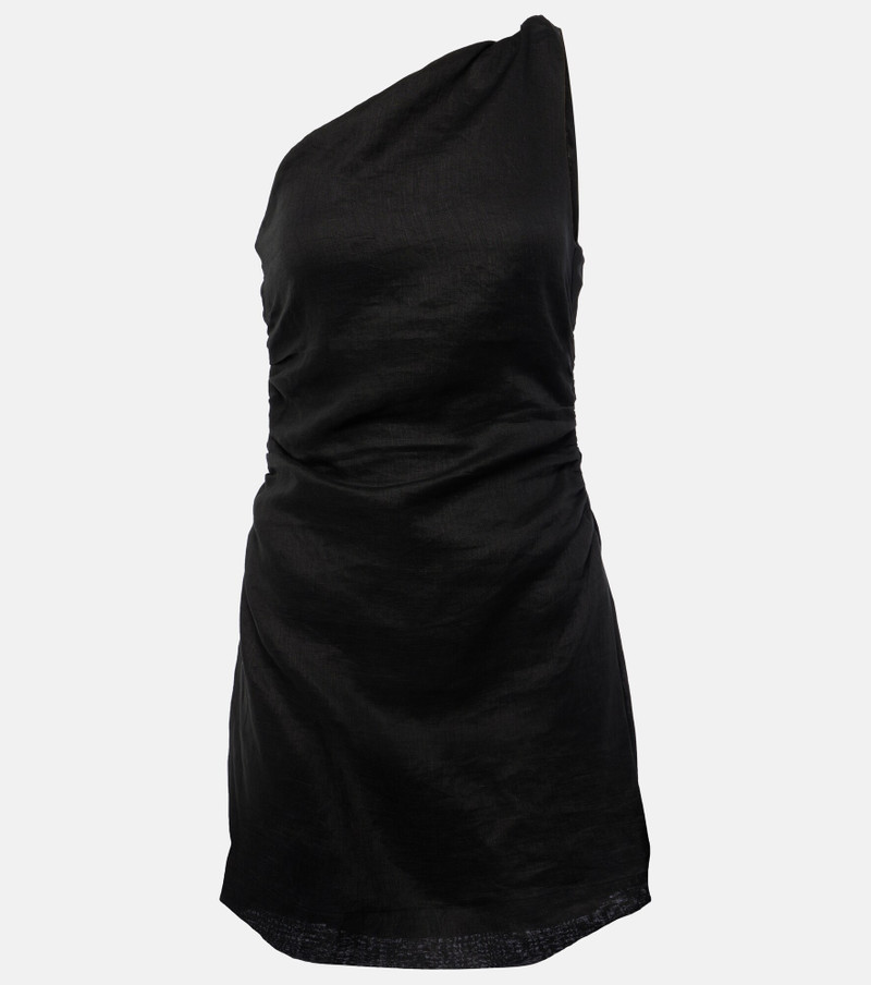 Marga gathered linen minidress 1