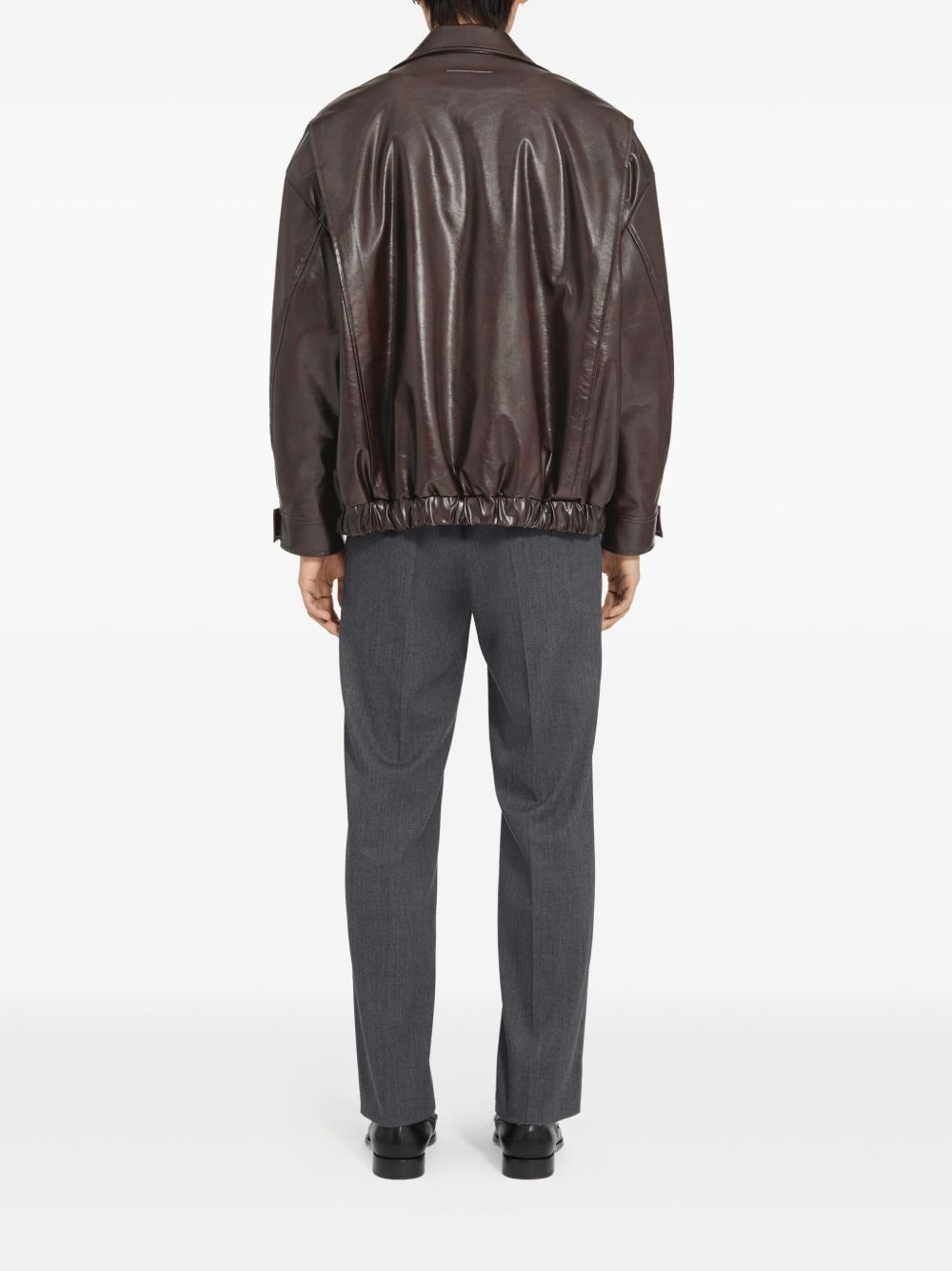 pocket-detail bomber jacket - 4