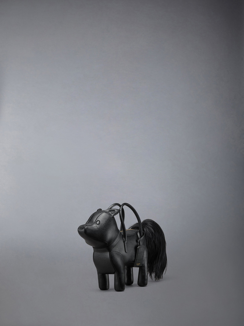 Thom Browne FOX BAG IN PEBBLE GRAIN LEATHER - L68, H38, W14 outlook