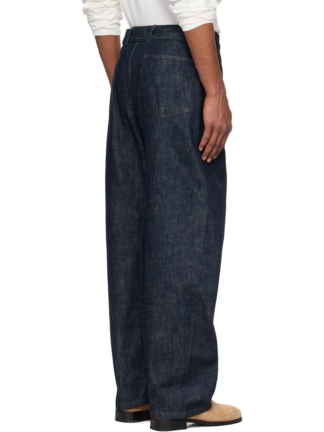 Indigo Twisted Belted Jeans - 3