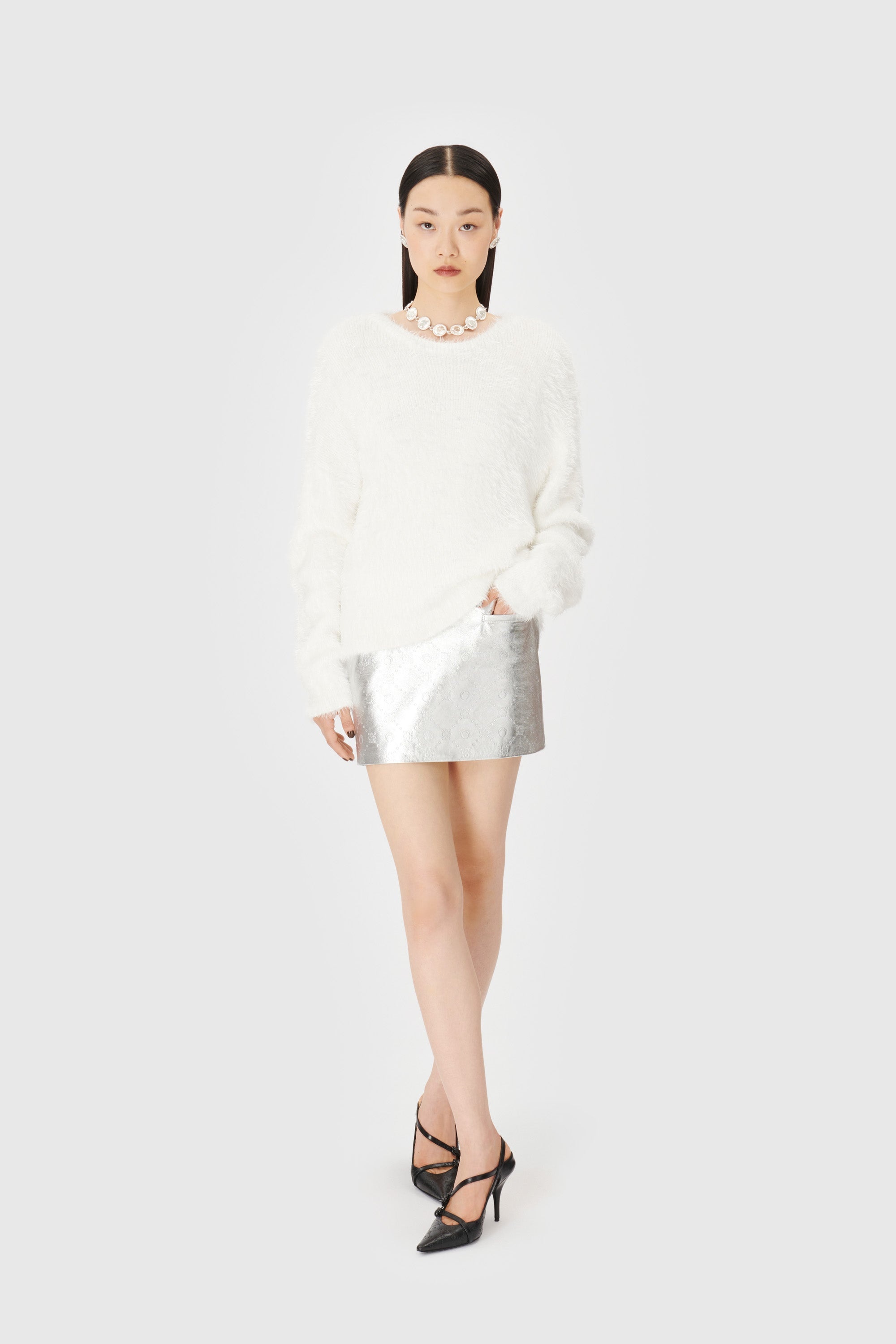 Laminated Leather Mini Skirt - 5