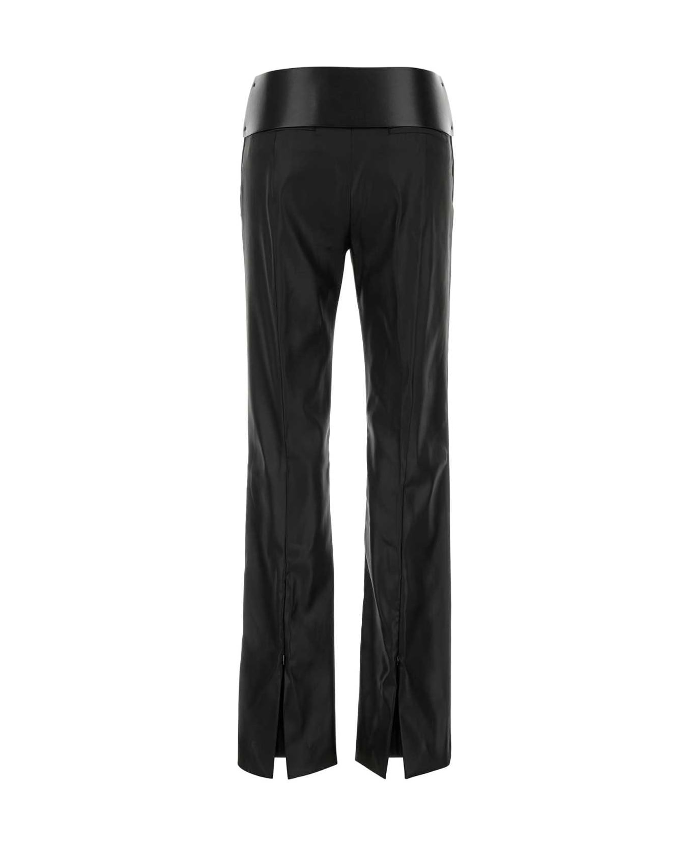 Black Stretch Satin Adepto1234 Pant - 2