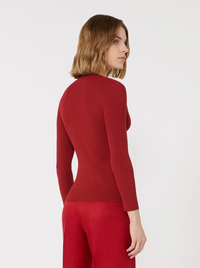VELLO Viscose blend yarn jumper - RED 4