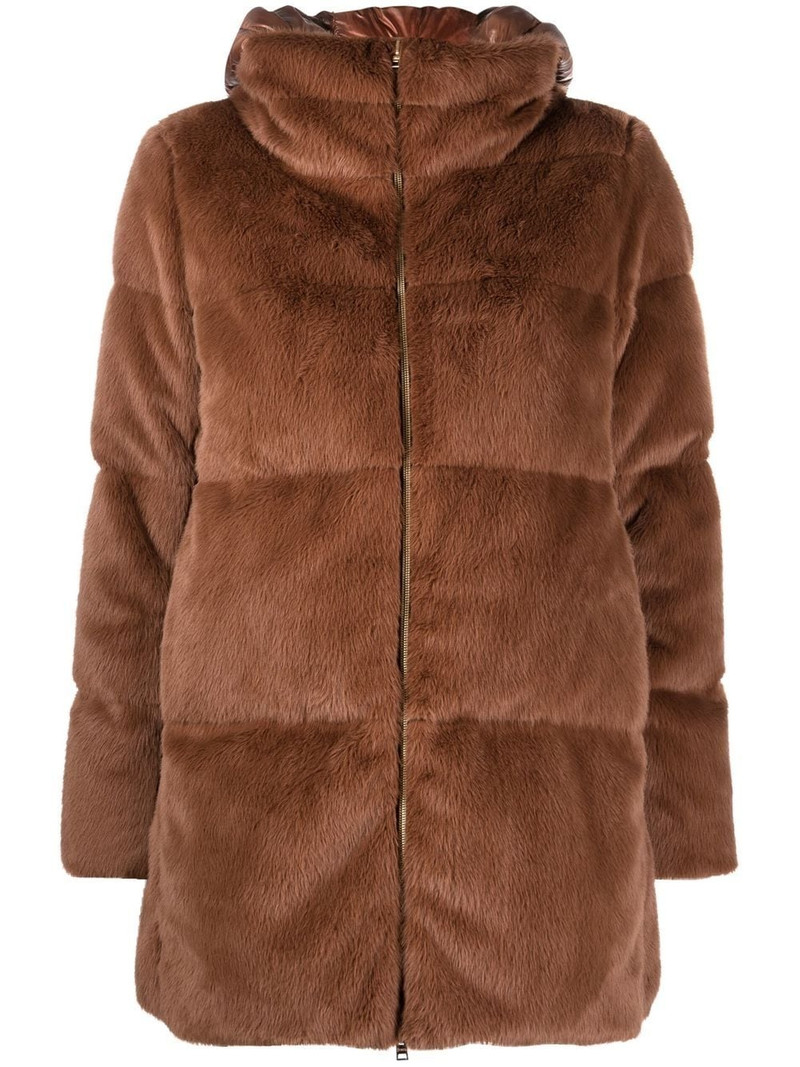 faux-fur 패딩 후드 코트 1