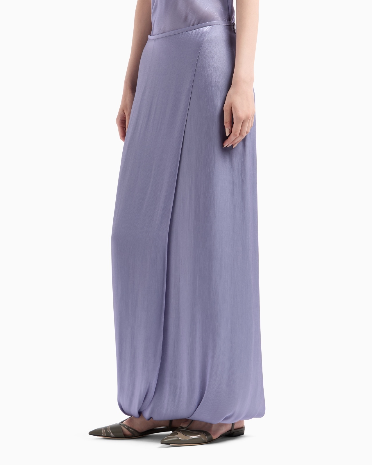 LONG SKIRT IN DOUBLE SILK SATIN - 3
