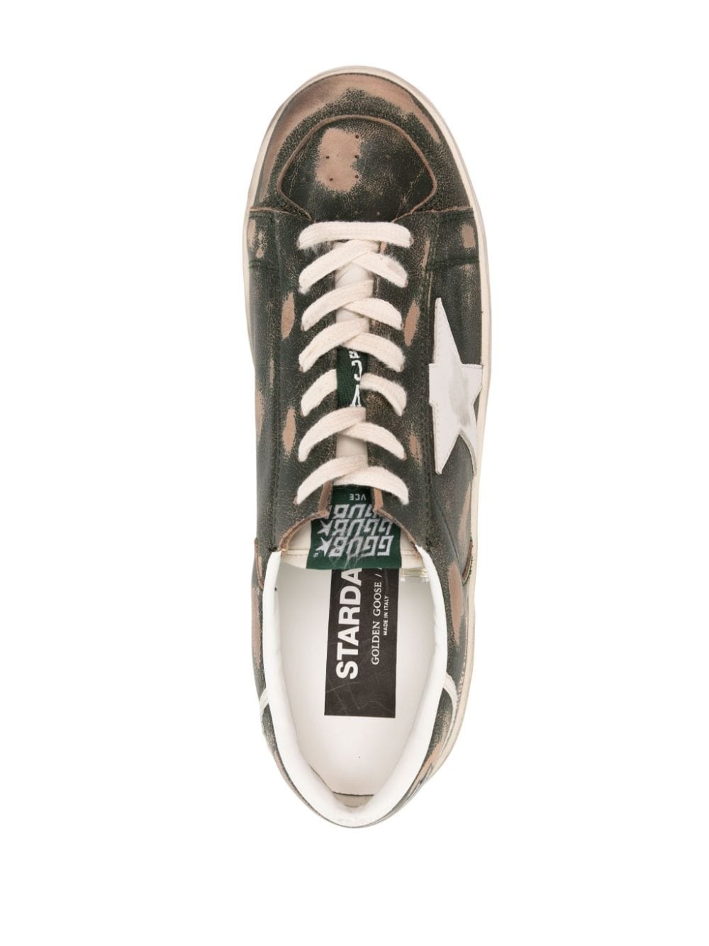 Stardan distressed leather sneakers - 4