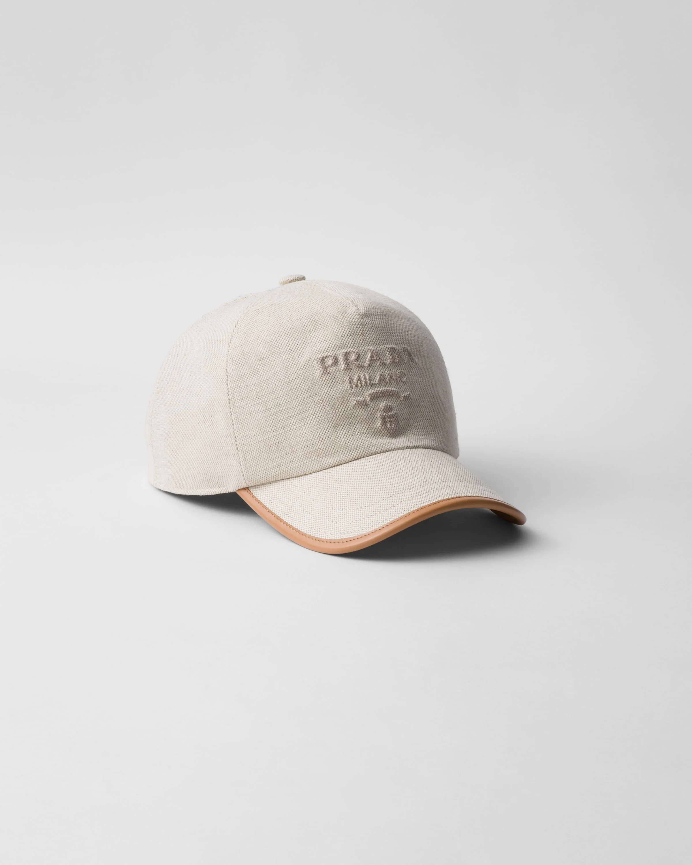 Linen blend baseball cap - 1