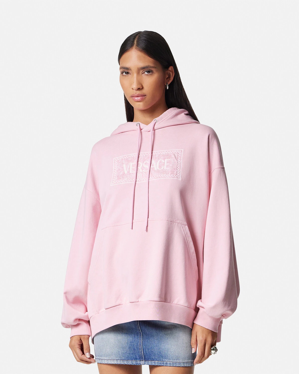 90s Vintage Logo Barocco Hoodie - 4