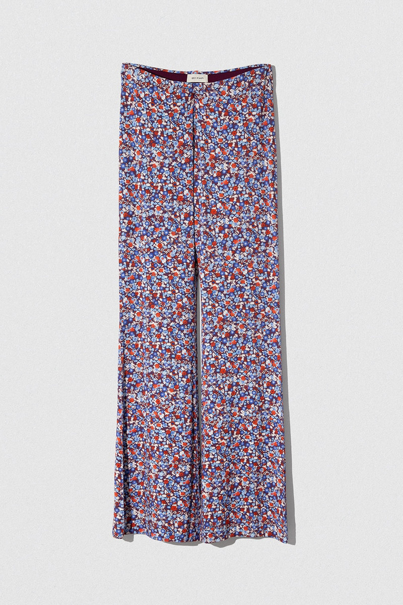 STELLA T TROUSER MIDNIGHT FLORAL VISCOSE JERSEY 1