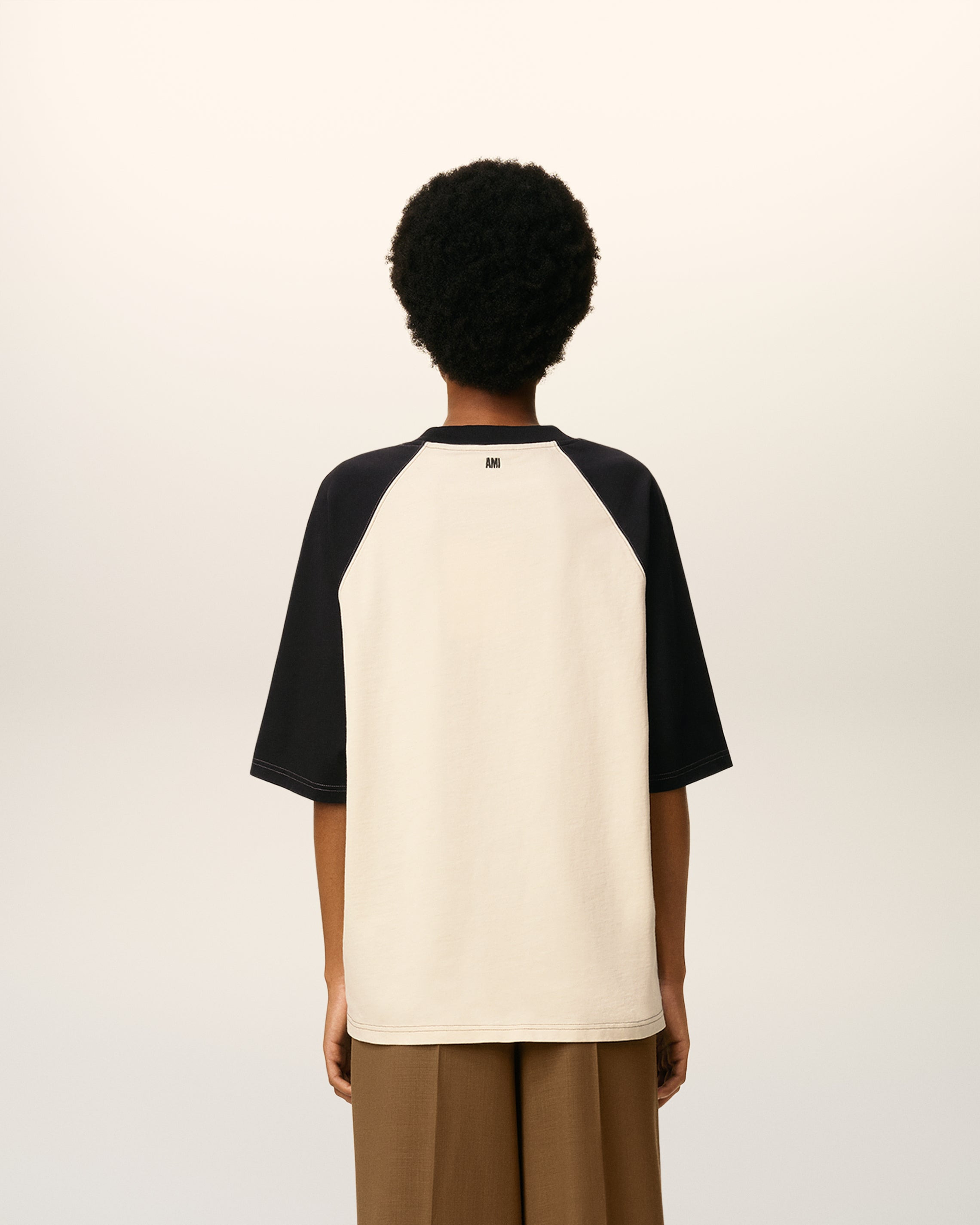 WHITE COTTON SHORT SLEEVES AMI DE COEUR T-SHIRT - 5