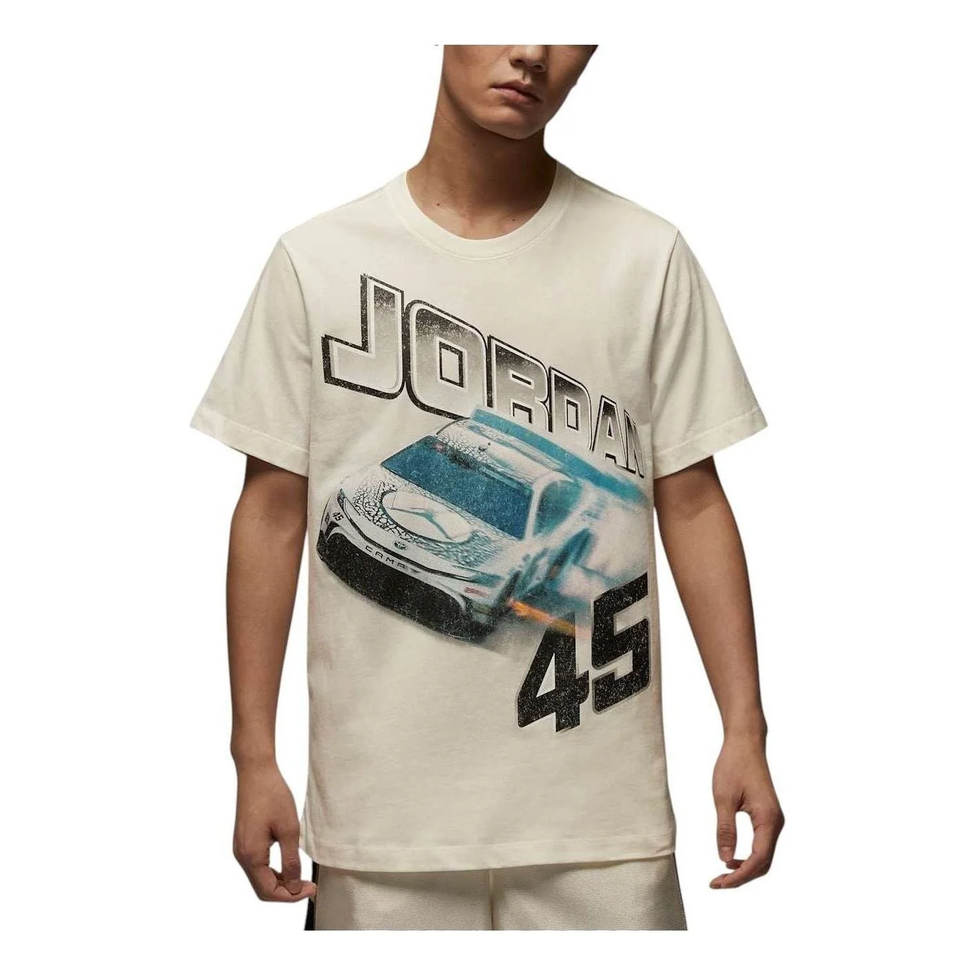 Air Jordan Brand Racing T-shirt Asia Sizing 'Sail' IB7352-133 - 1