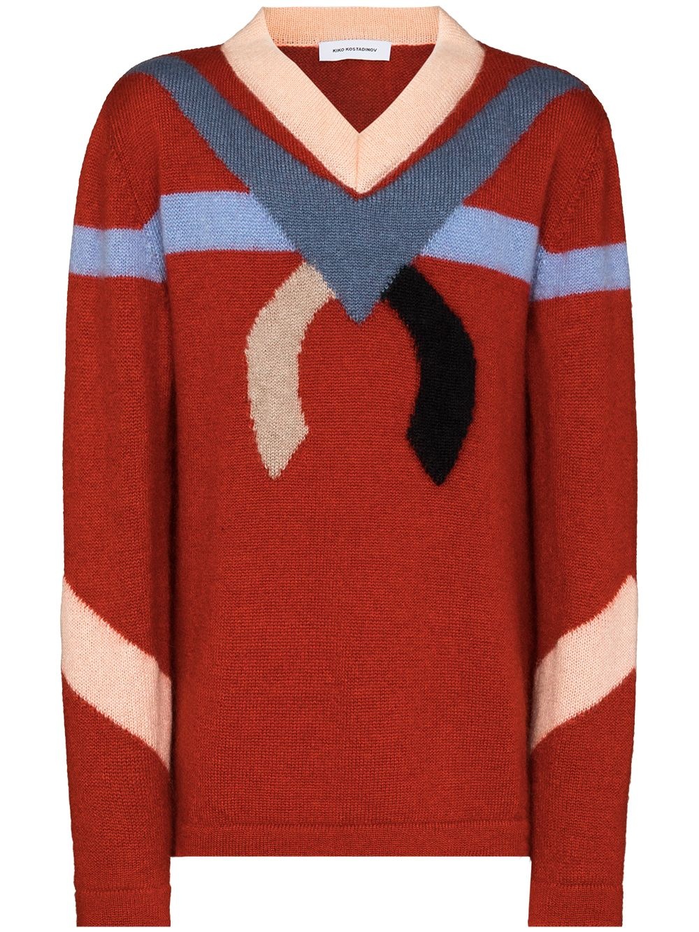 contrast intarsia-knit jumper - 1