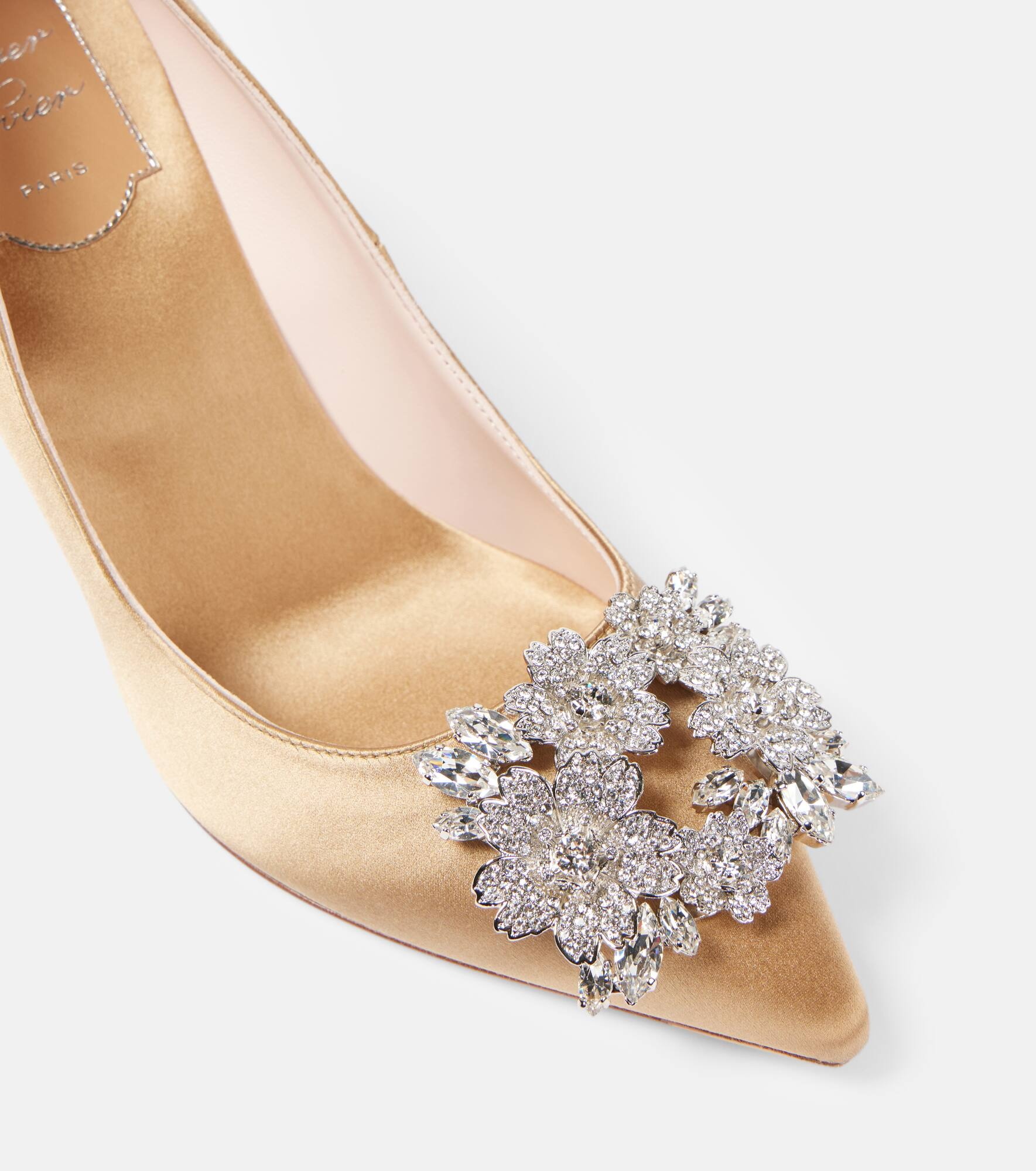 Efflorescence 85 embellished satin pumps - 5