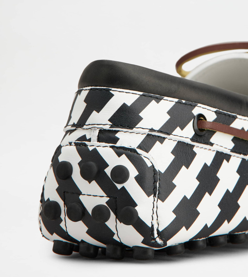 BOAT GOMMINO LOAFERS IN LEATHER - WHITE, BLACK 5