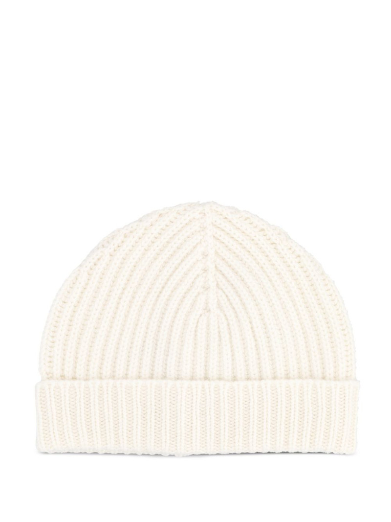 Tod's logo-plaque beanie hat outlook