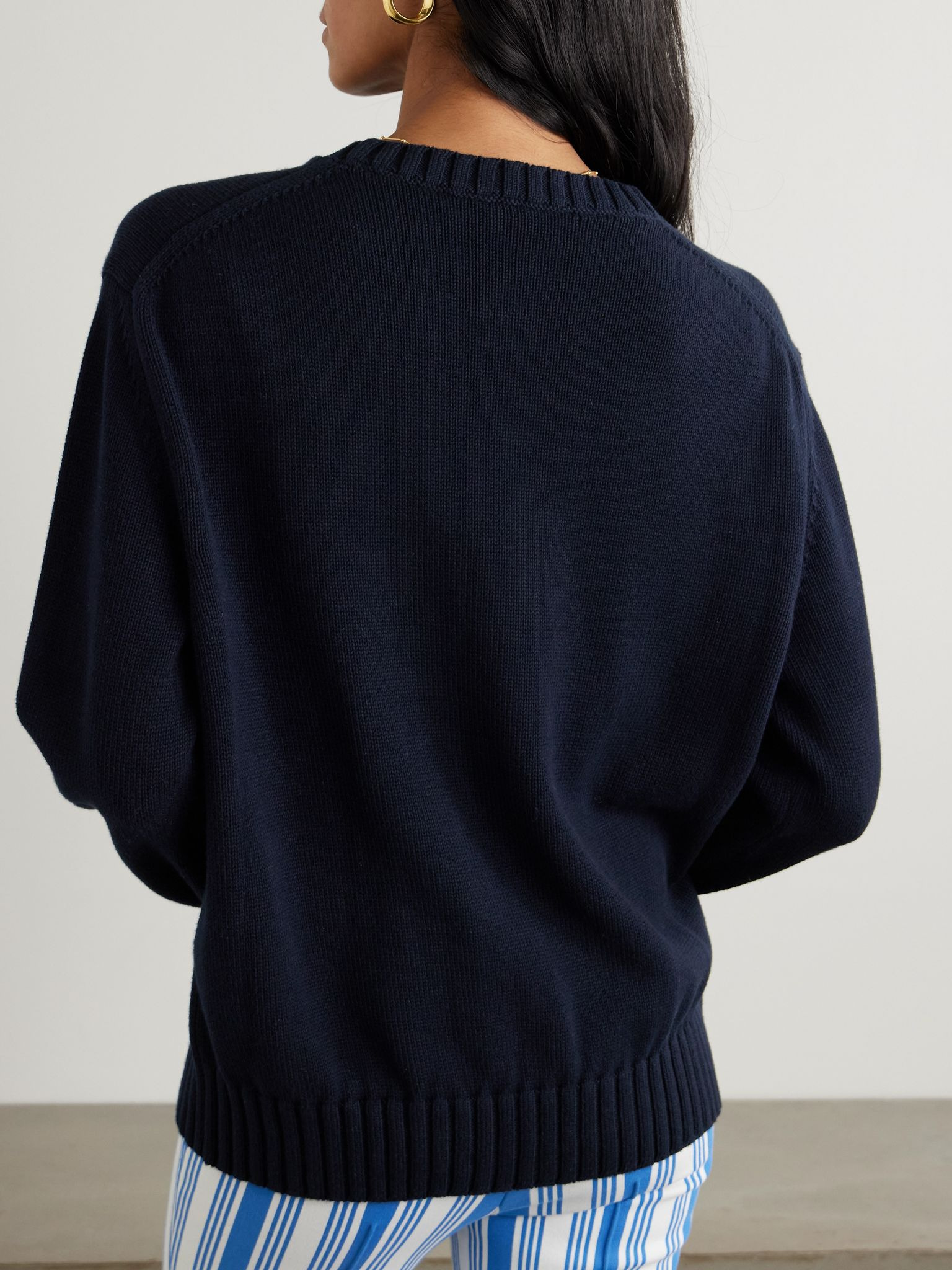 Jordan cotton sweater Navy - 3