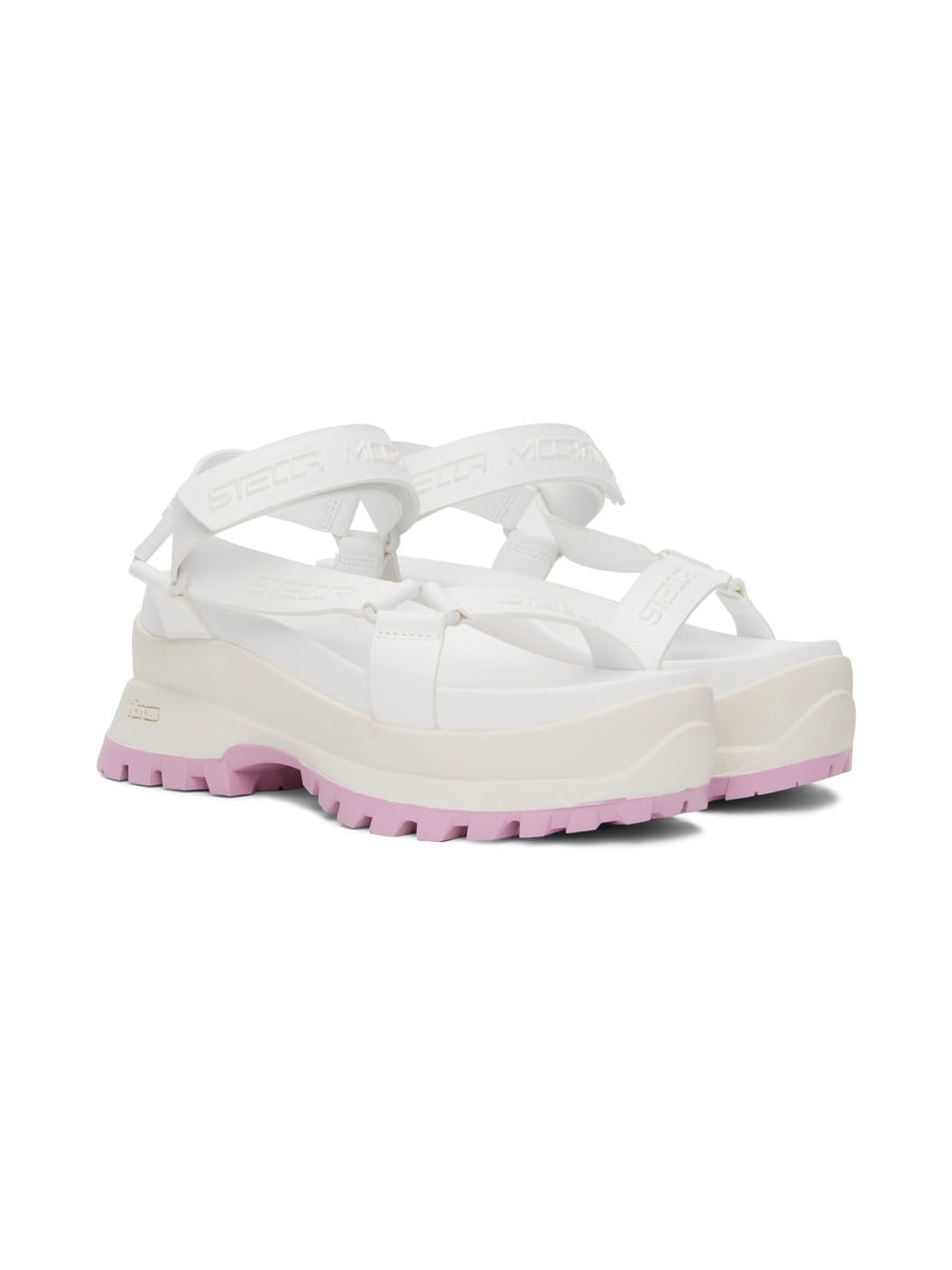 White Trace Sandals - 4