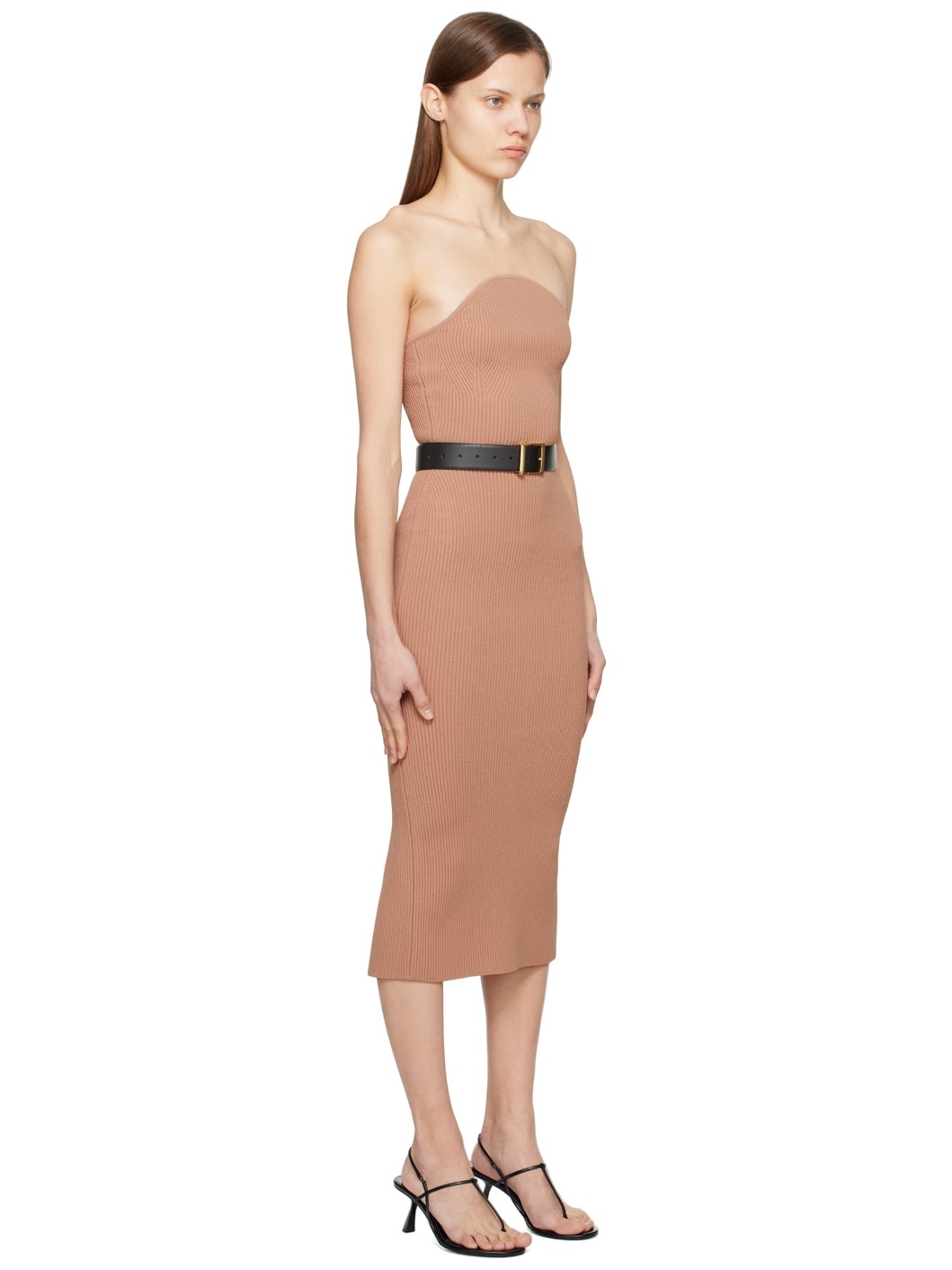 Tan 'The Rumer' Midi Dress - 2