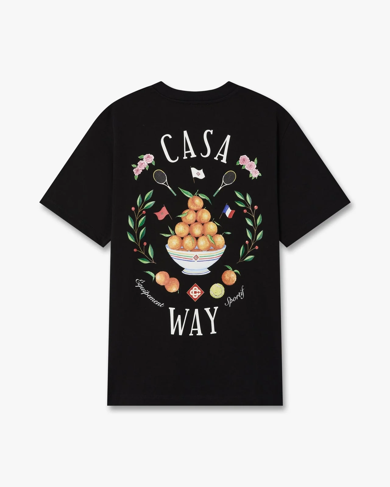 Black Casaway Short Sleeve T‑Shirt - 1