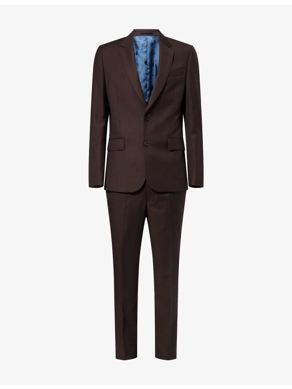 Sharkskin Single-Breasted Wool Suit - 1