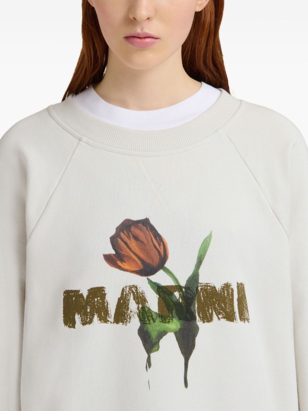 floral-print sweatshirt - 5