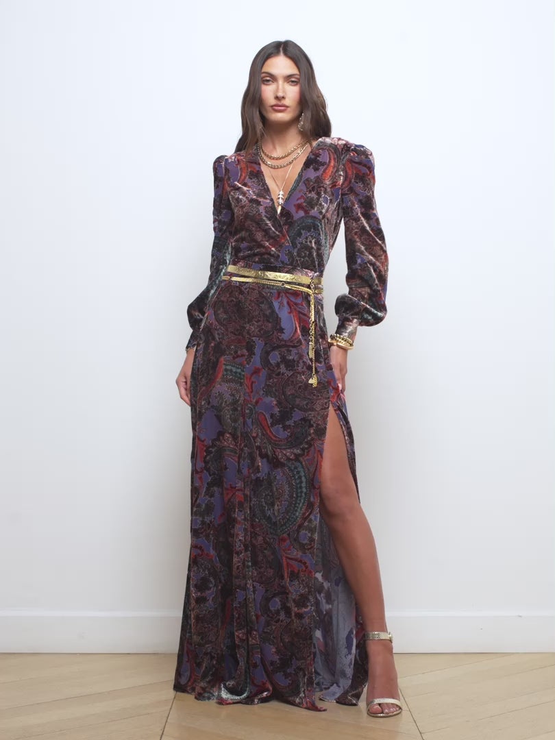Luca Velvet Maxi Skirt - 7