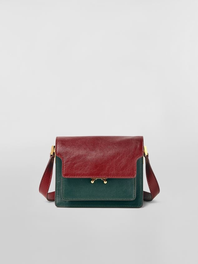 Trunk Soft Mini Bag in red leather