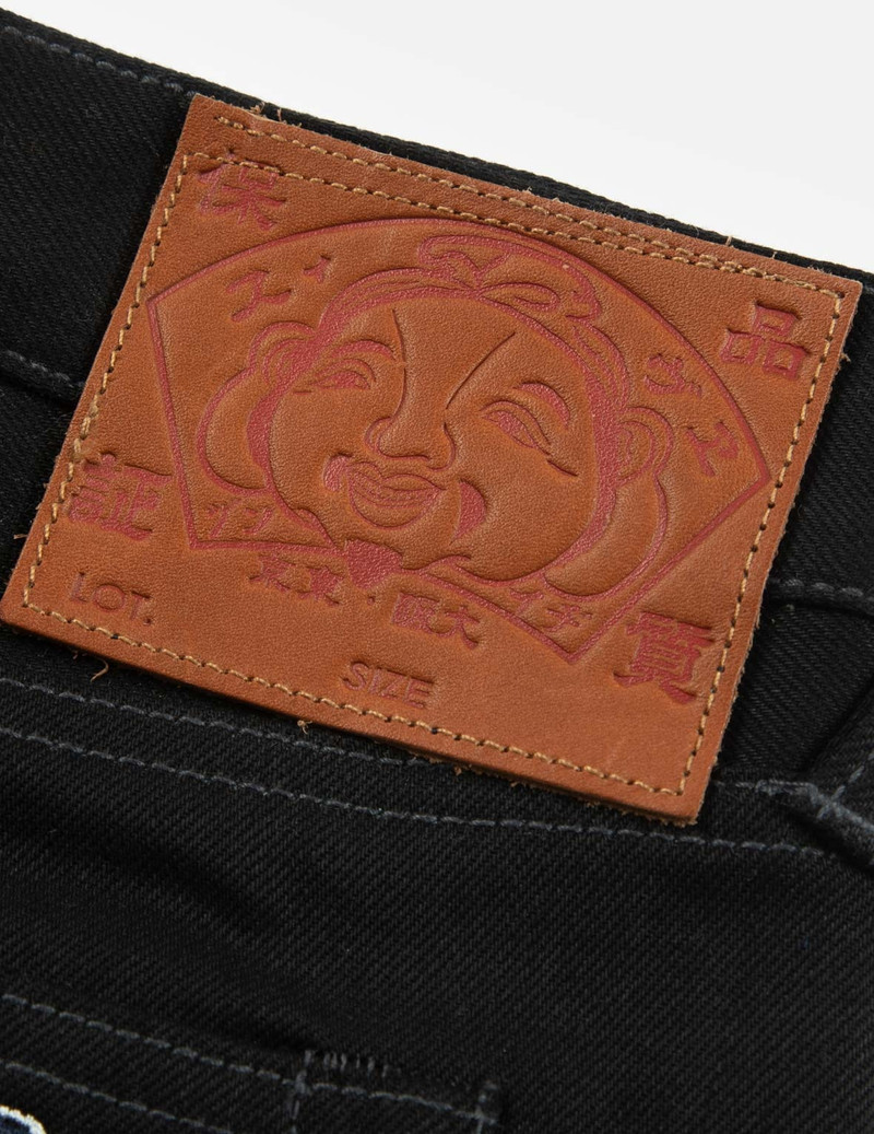 SAMURAI AND SEAGULL EMBROIDERY DENIM SHORTS 11