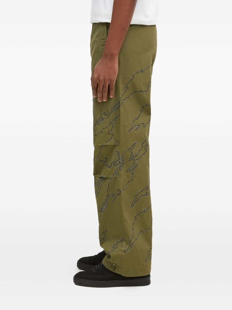 MAHARISHI Bonsai embroidered landscape trousers outlook