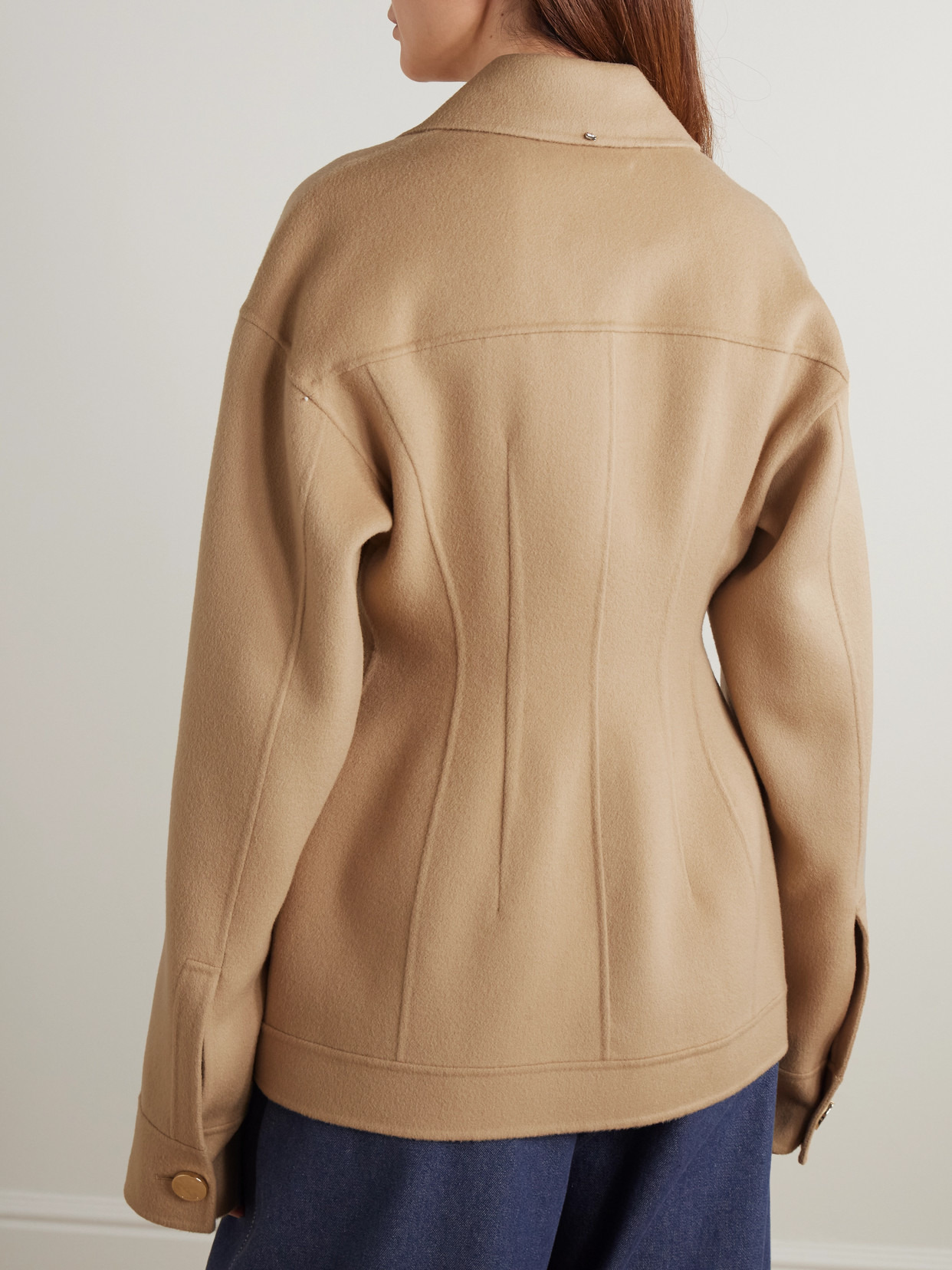 Egeo Paneled Wool Coat - 3