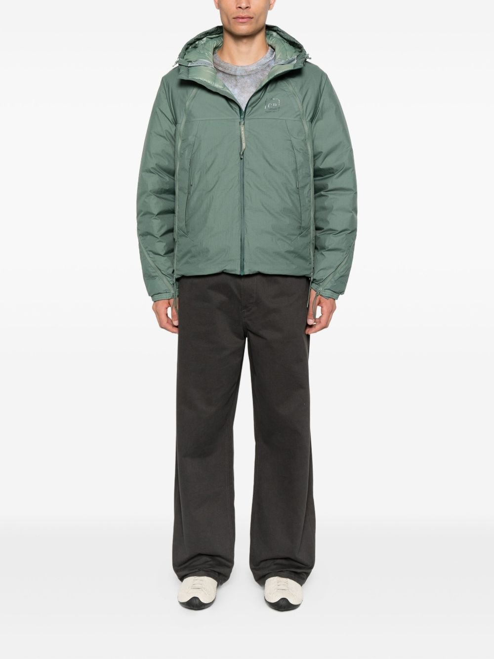 hooded drawstring jacket - 2