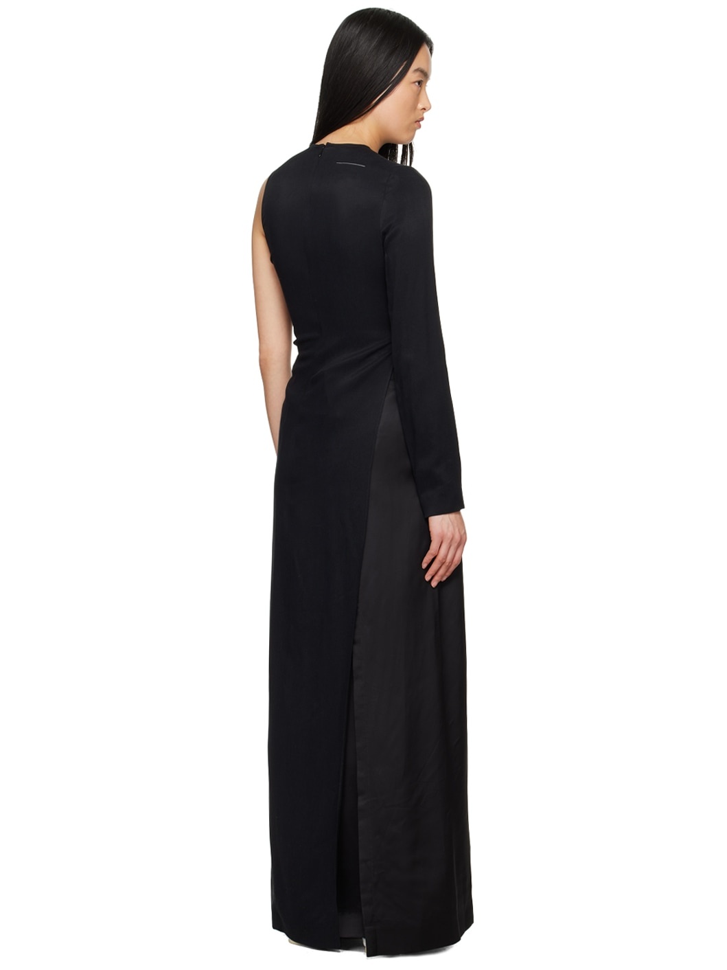 Black Fluid Maxi Dress - 3