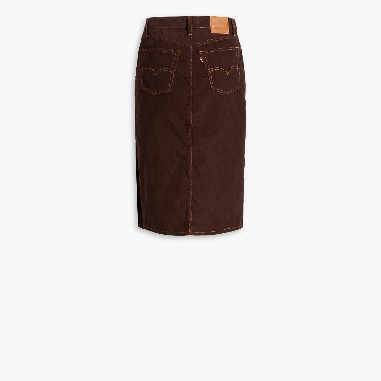 SIDE SLIT CORDUROY SKIRT - 7