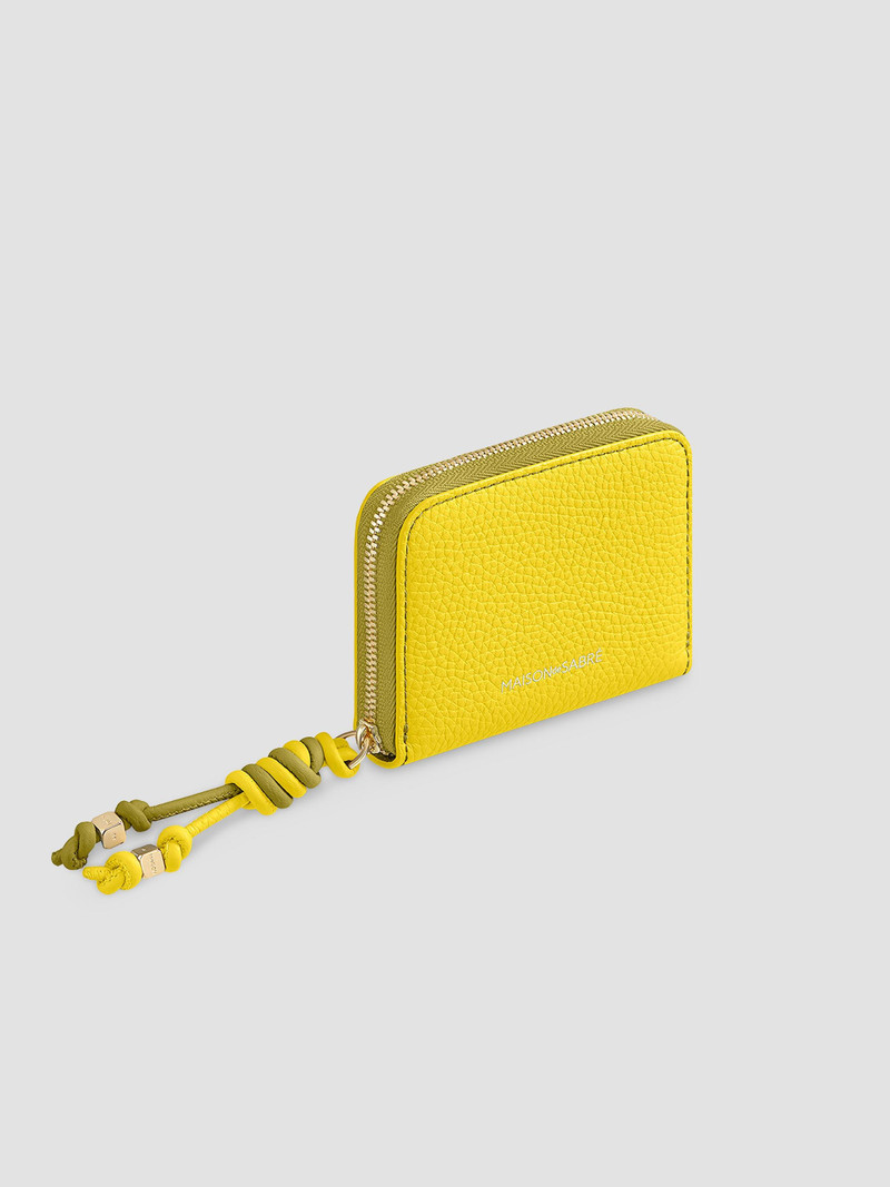 Women's Small Leather Zipped Wallet - Daisy Martini 3