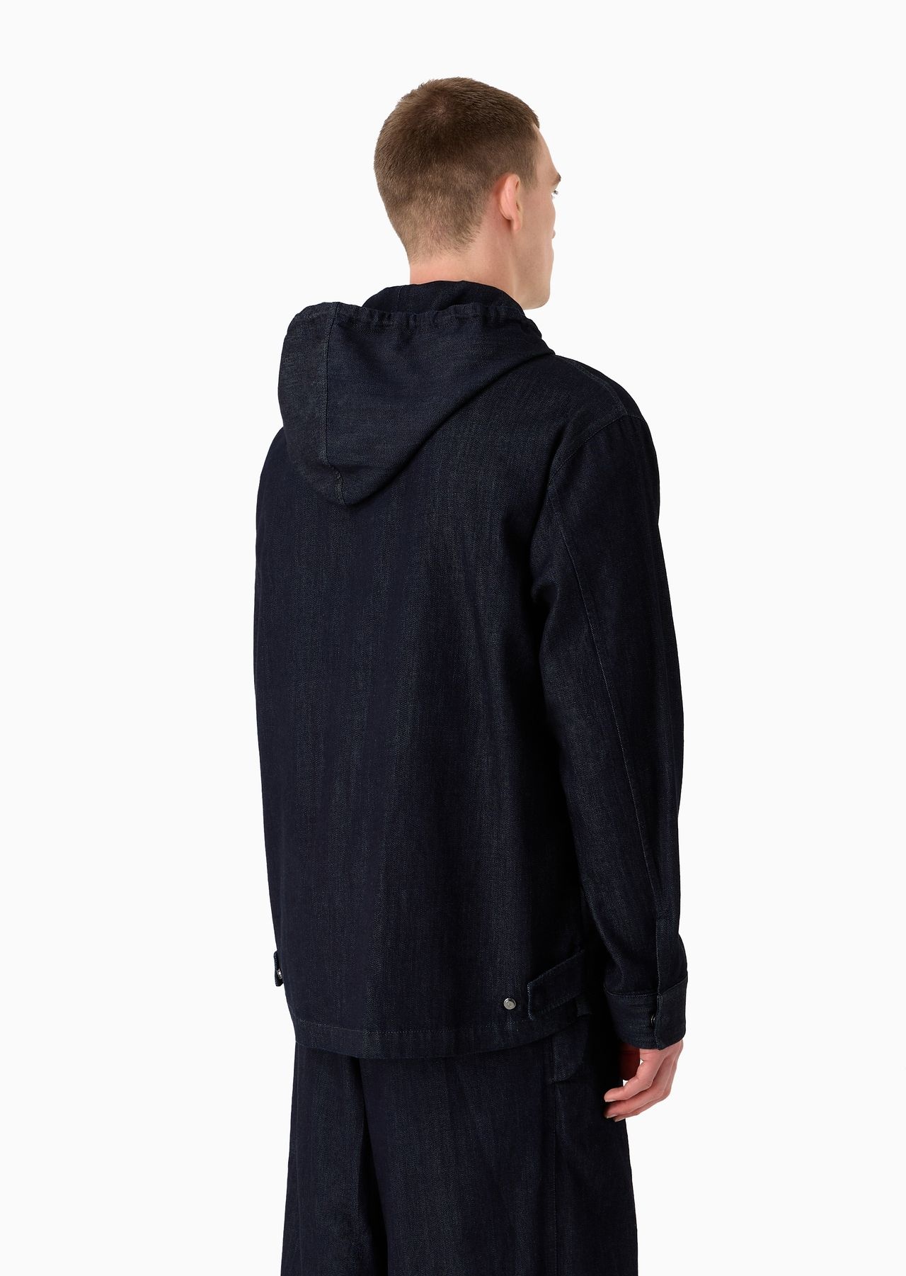 Denim Collection cotton denim hooded blouson - 3