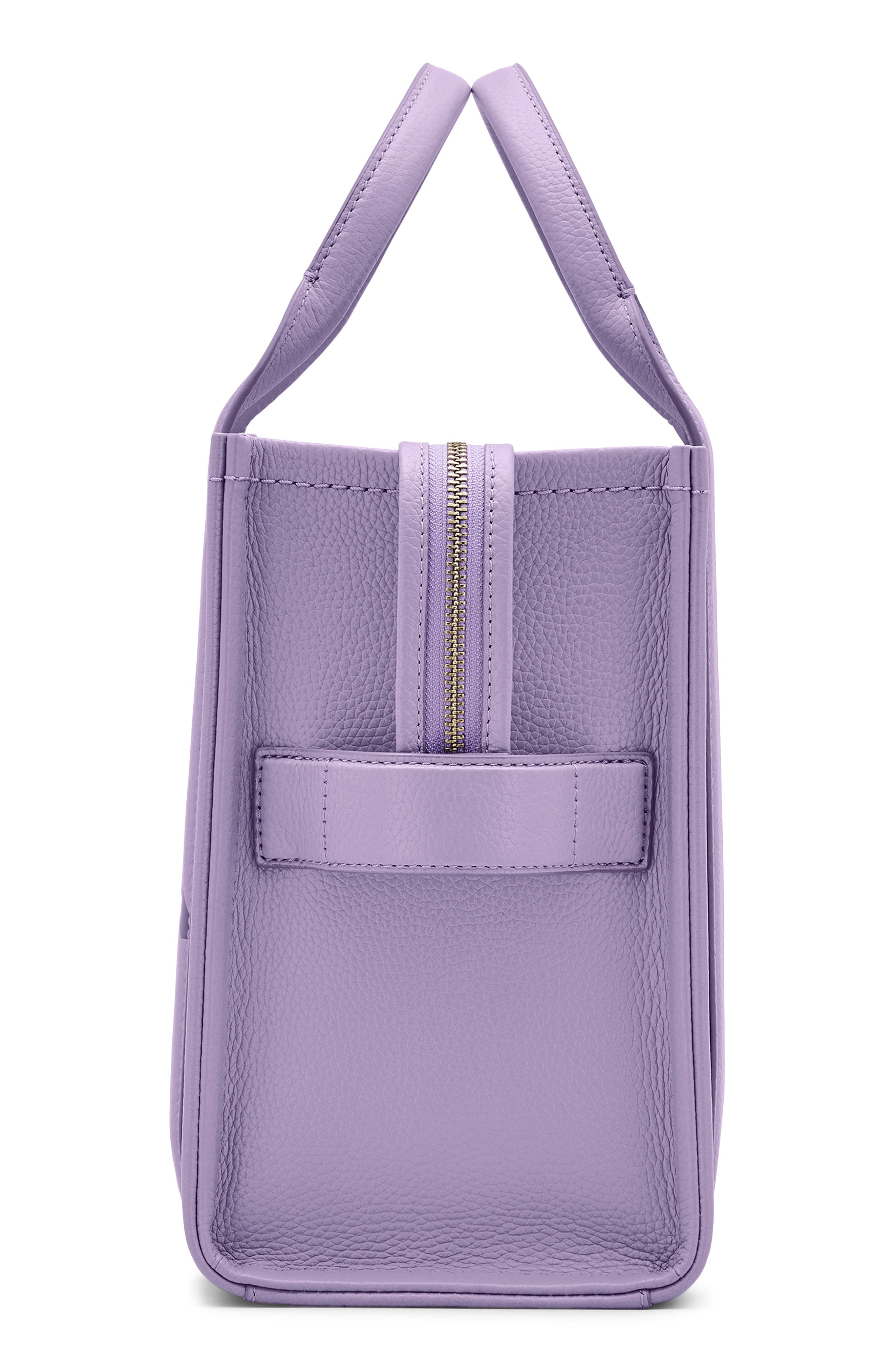 Marc Jacobs The Leather Medium Tote Bag in Lilac at Nordstrom - 4
