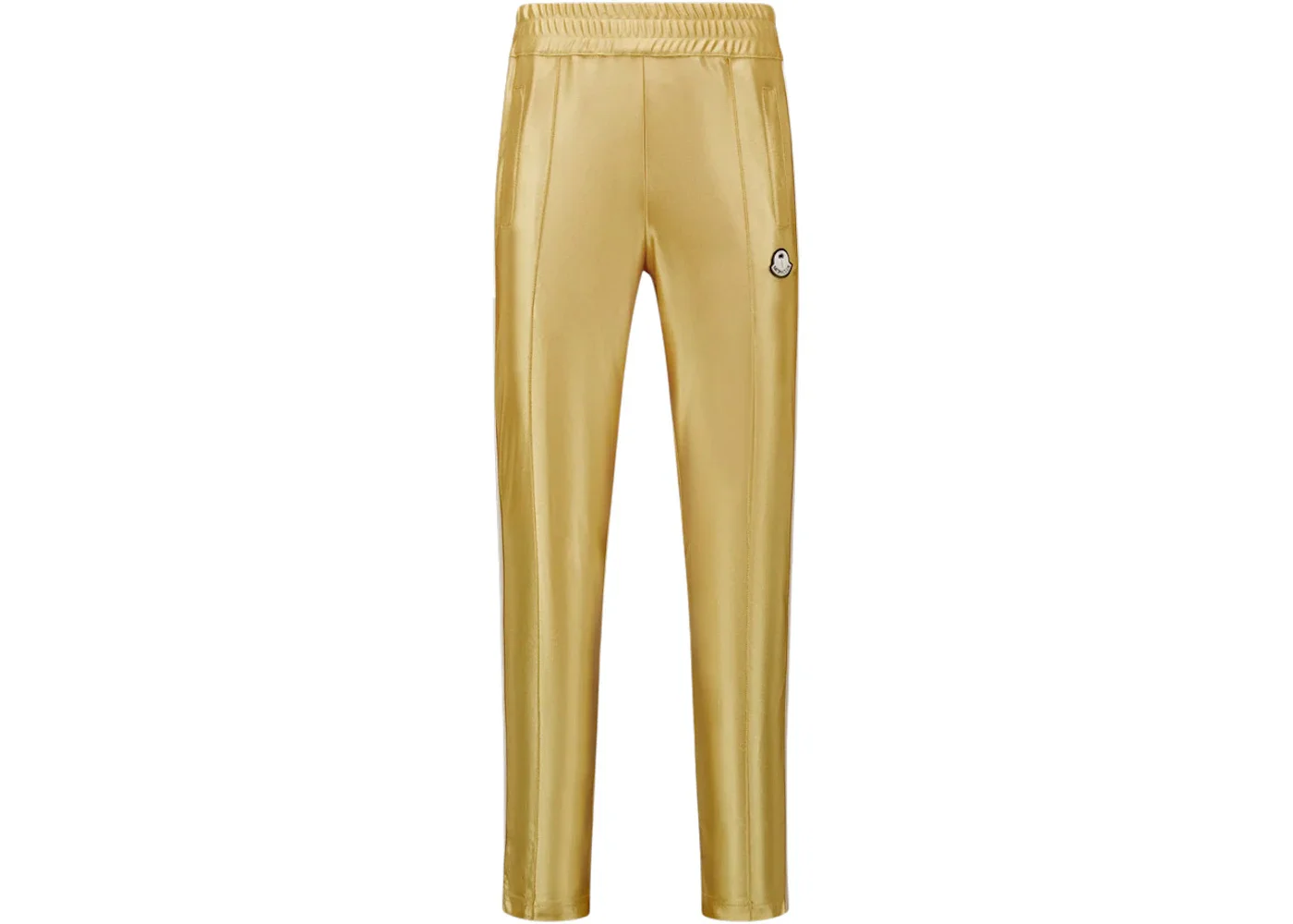 Moncler x Palm Angels Shiny Sweatpants Golden Yellow - 1