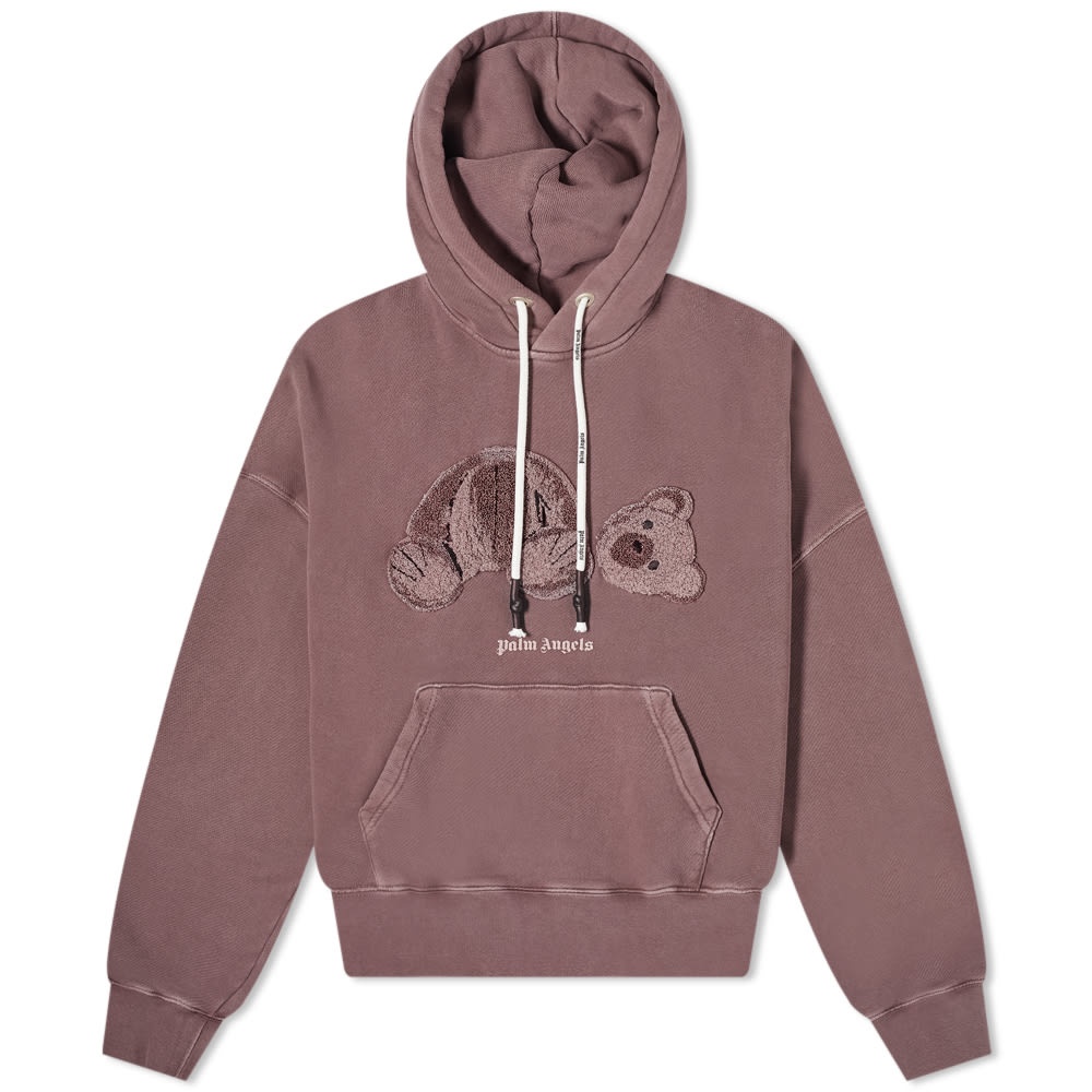 Palm Angels Garment Dyed Kill The Bear Popover Hoody - 1