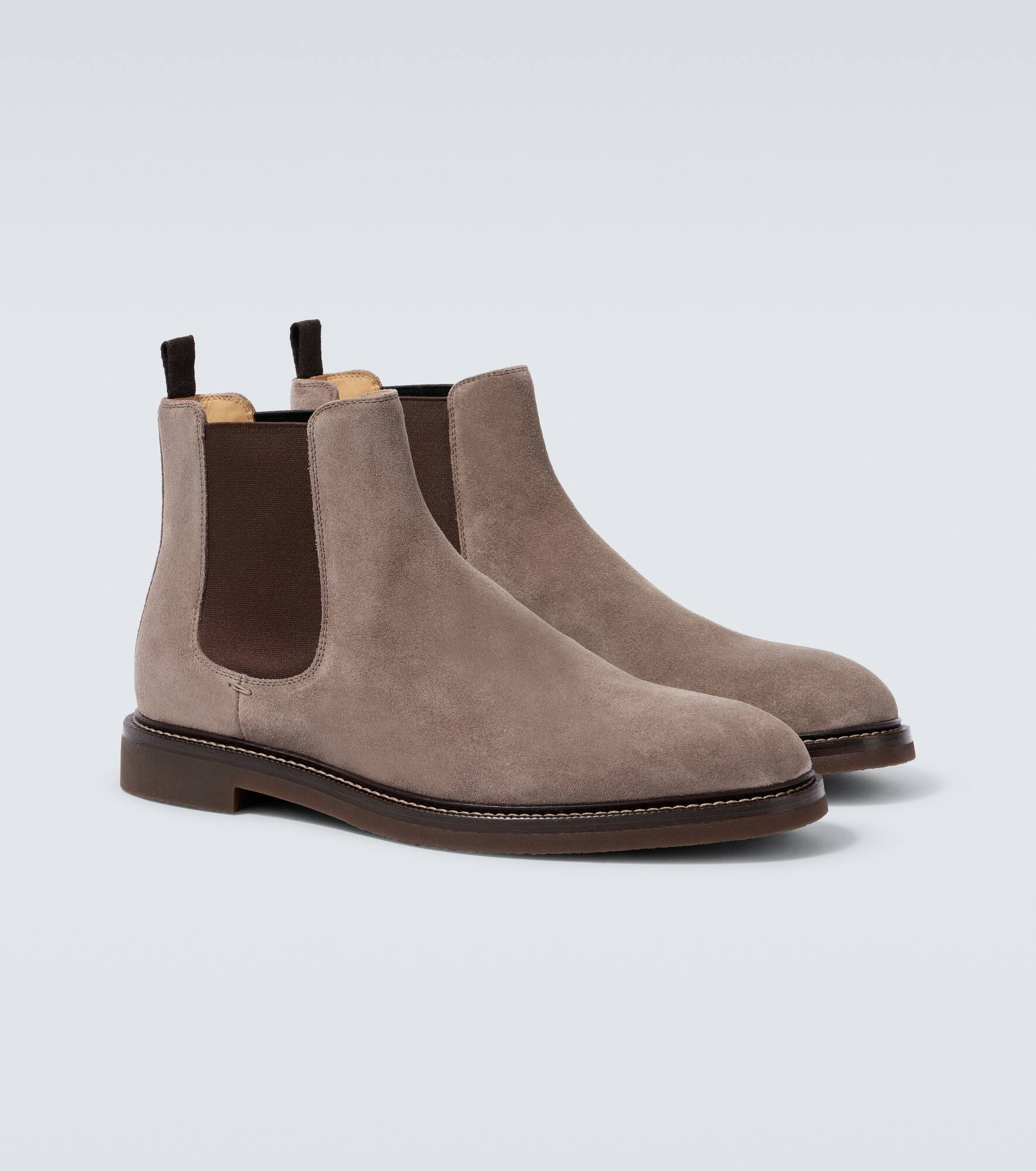 Suede Chelsea boots - 5