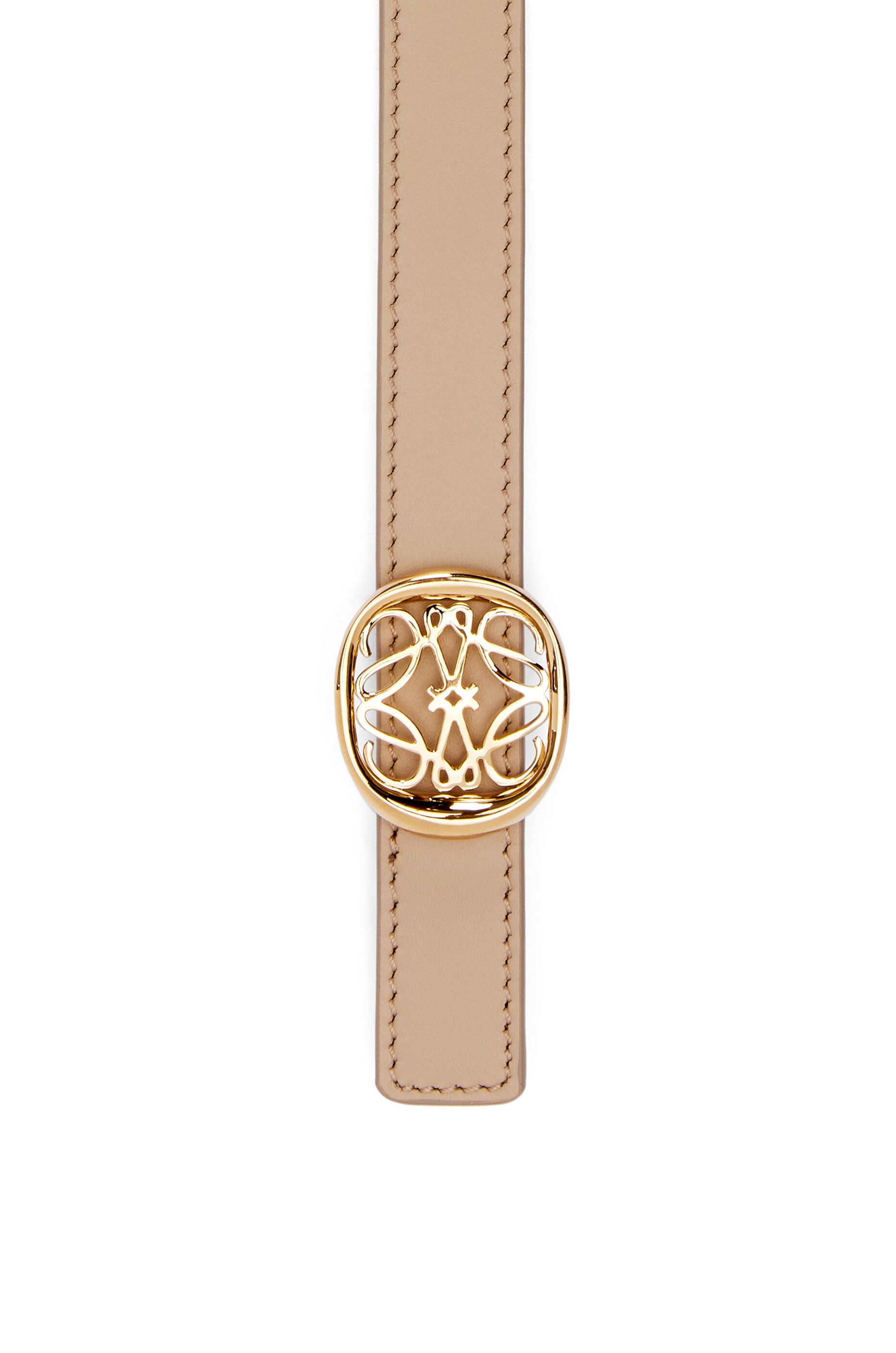 Reversible Anagram Ellipse belt in smooth calfskin - 3
