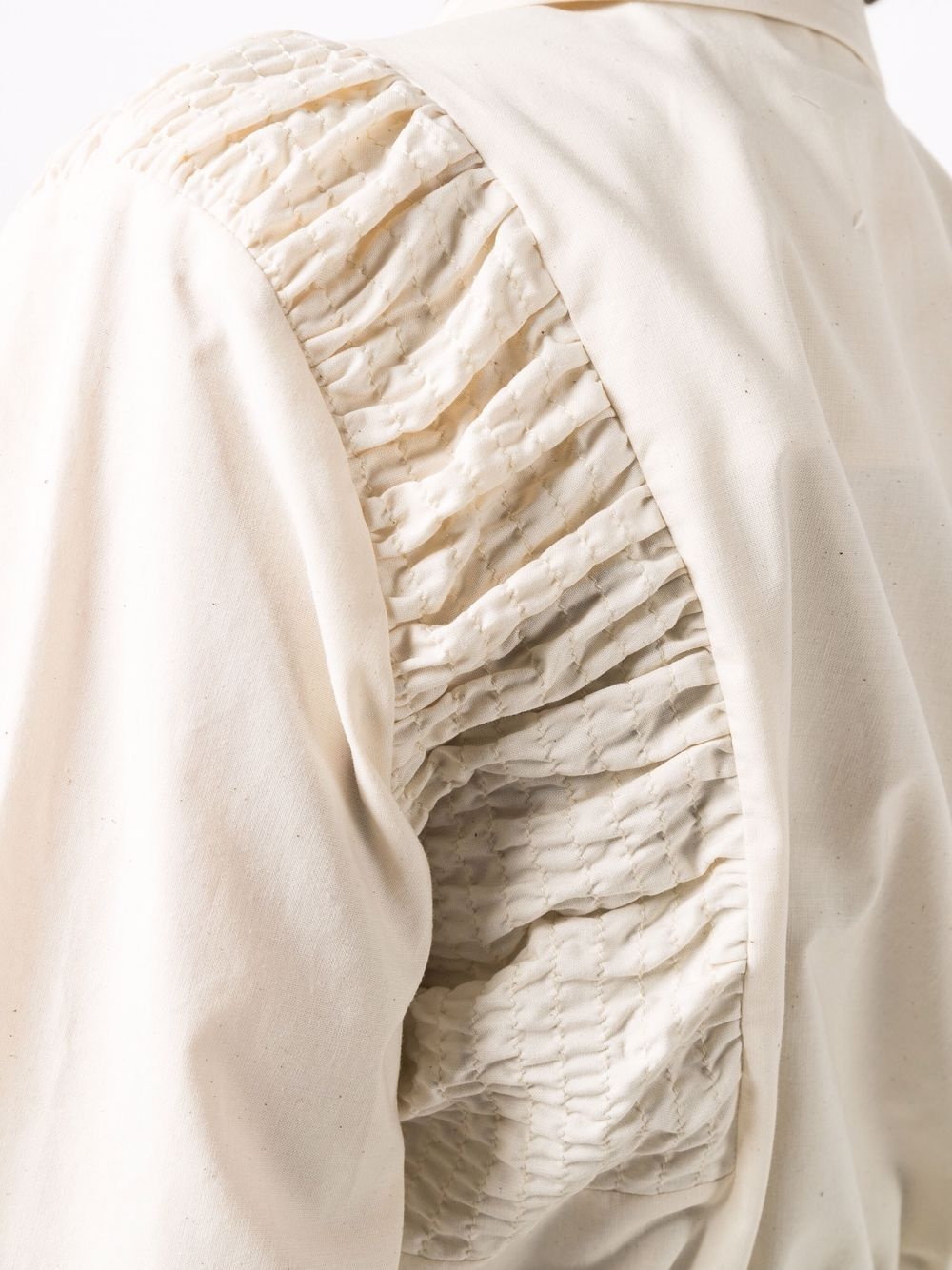 ruched-detail shirt - 5