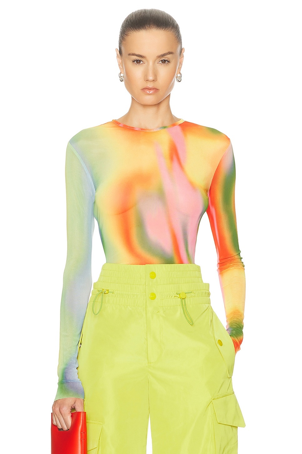 Rainbow Heatwave Mesh Top - 1