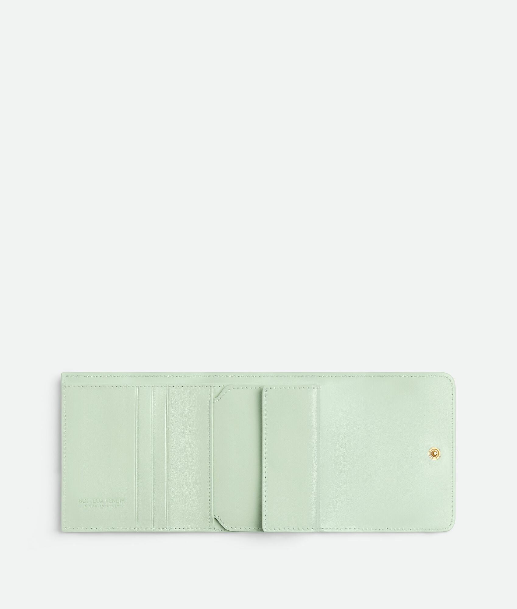 Intrecciato  Tri-Fold Wallet With Origami Coin Purse - 2