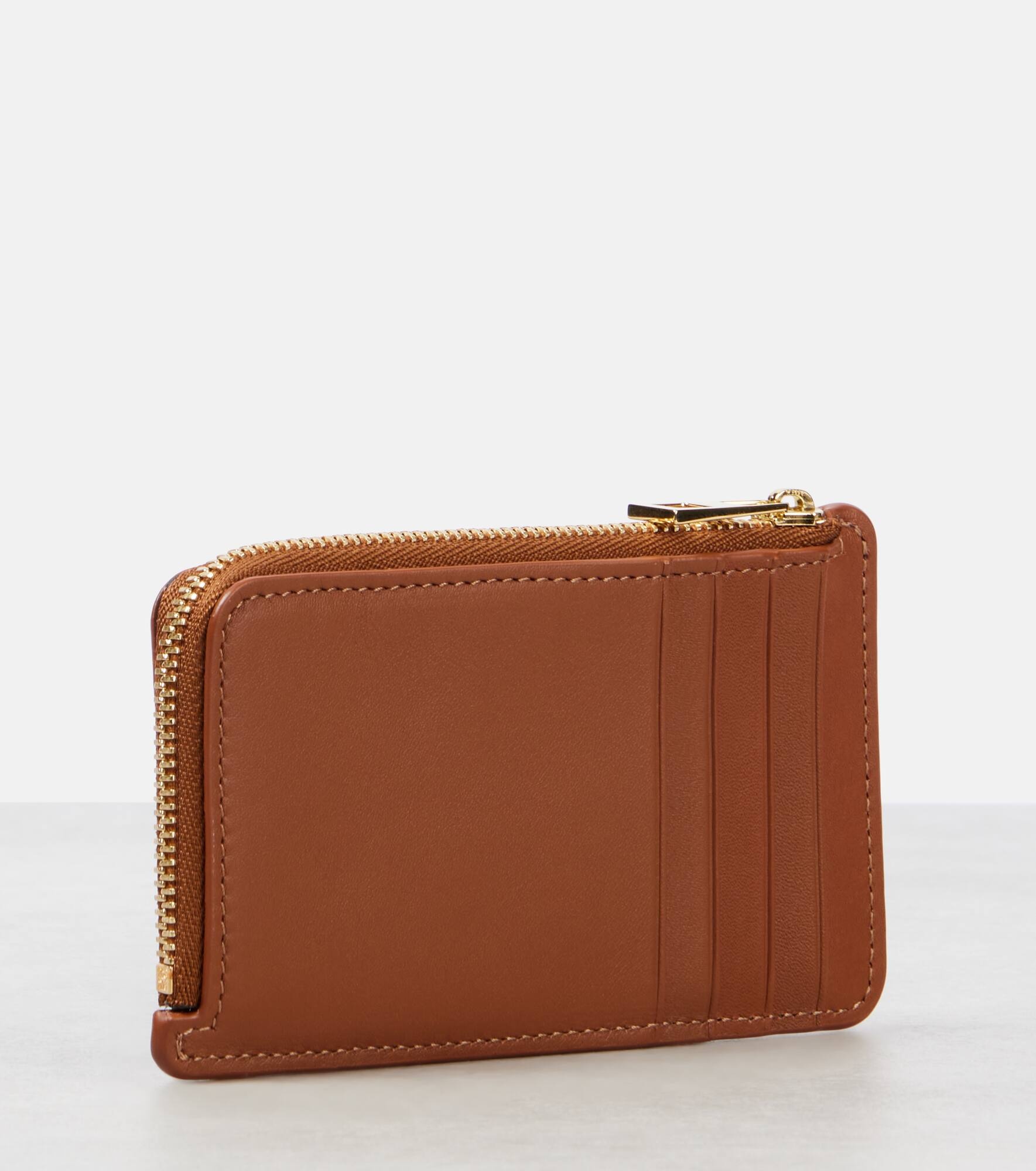 Anagram printed leather card case - 3