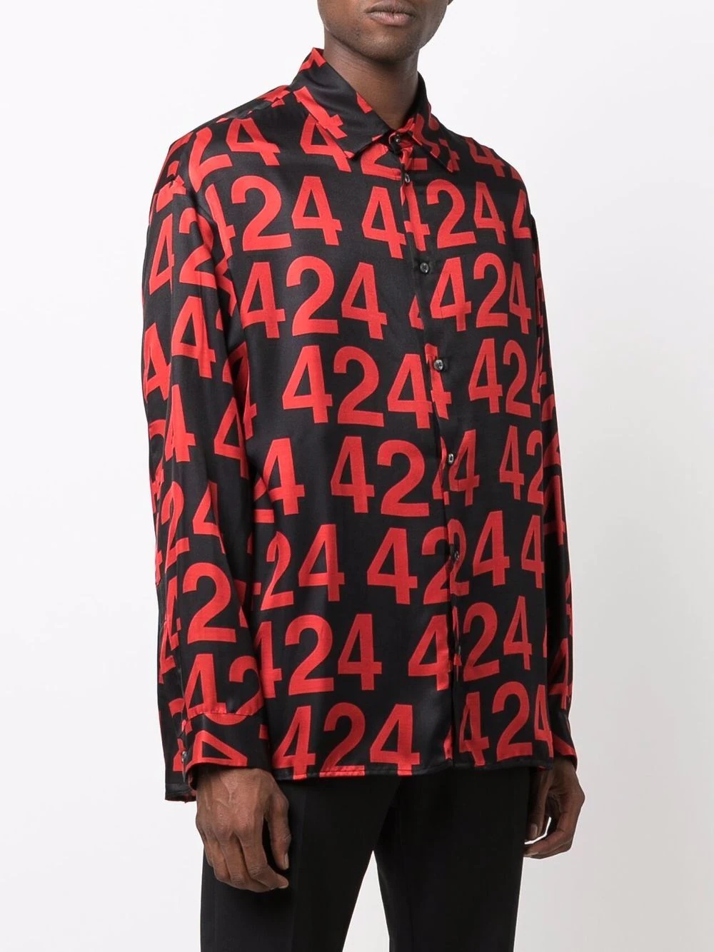 logo print shirt - 4
