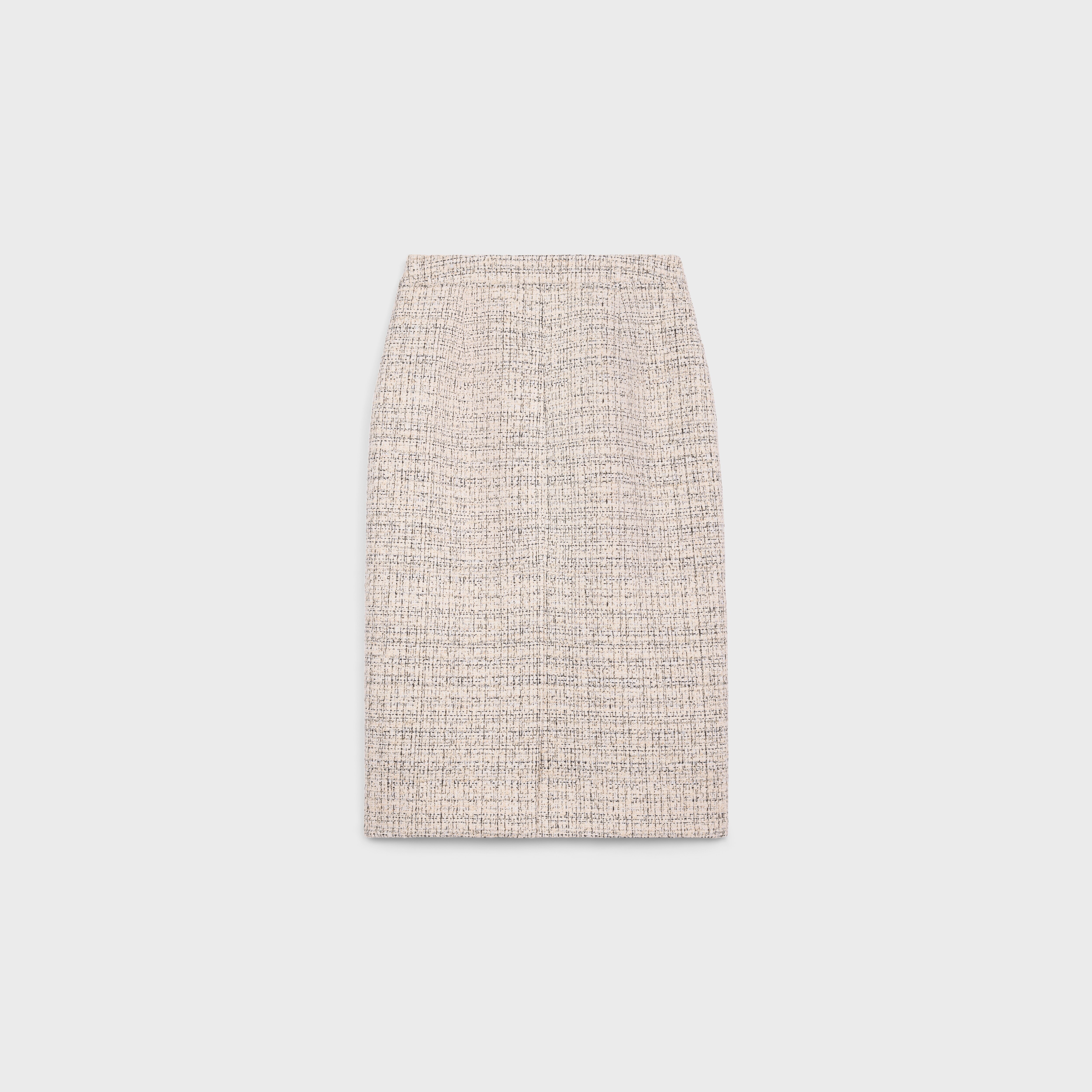pencil skirt in cotton natté - 2