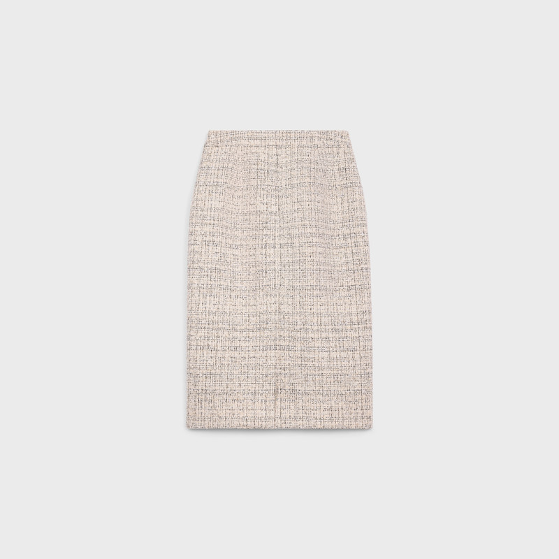 CELINE pencil skirt in cotton natté outlook